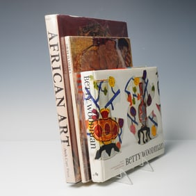3 African, American and French Art and Exhibition Hardcover Books