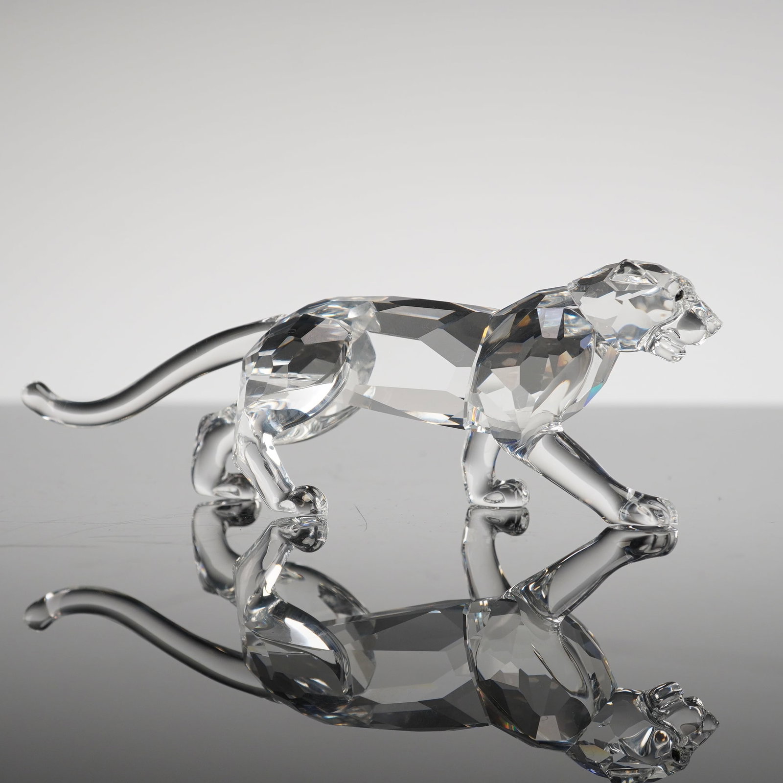 Swarovski Silver Crystal Figurine The Leopard by Michael Stamey (1 of 4)