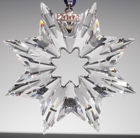 Swarovski 2003 Annual Edition Snowflake Christmas Ornament