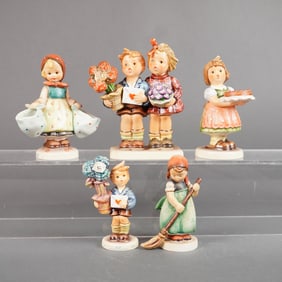 5 Goebel M.I. Hummel Figurines incl. Love Lives On 50th Anniv. #416