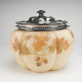 Mount Washington Satin Glass Biscuit Jar