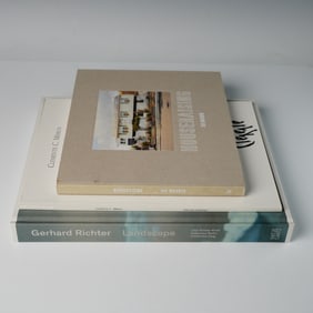 3 Art and Photo Books, Houseraising, American Landscapes, Gerhard Richter