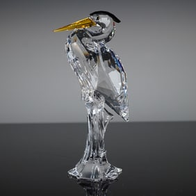 Swarovski Crystal Figurine Silver Heron Model 221627