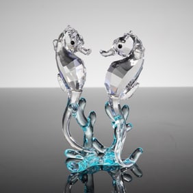 Swarovski Crystal Figurine, Seahorses