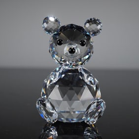 Swarovski Silver Crystal Large Teddy Bear Figurine