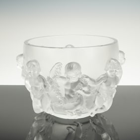Lalique Crystal Luxembourg Cherub Bowl