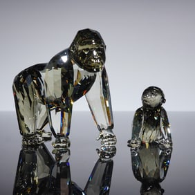 Swarovski SCS 2009 Gorillas Mother & Cub Endangered Wildlife