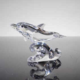 Swarovski Crystal Figurine, Baby Dolphin