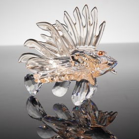 Swarovski Crystal Figurine, Lion Fish