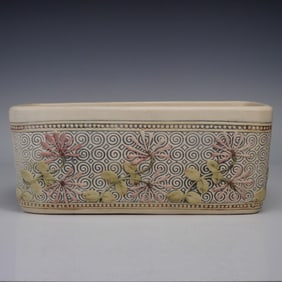 Weller Roma Art Pottery Basket