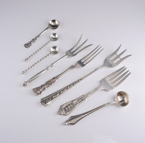 8 Gorham Sterling Silver Flatware, Buttercup Pattern