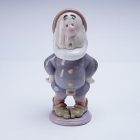 Lladro Porcelain Figurine, Sneezy Dwarf 01007535, Signed