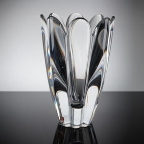 Orrefors Fleur Crystal Vase
