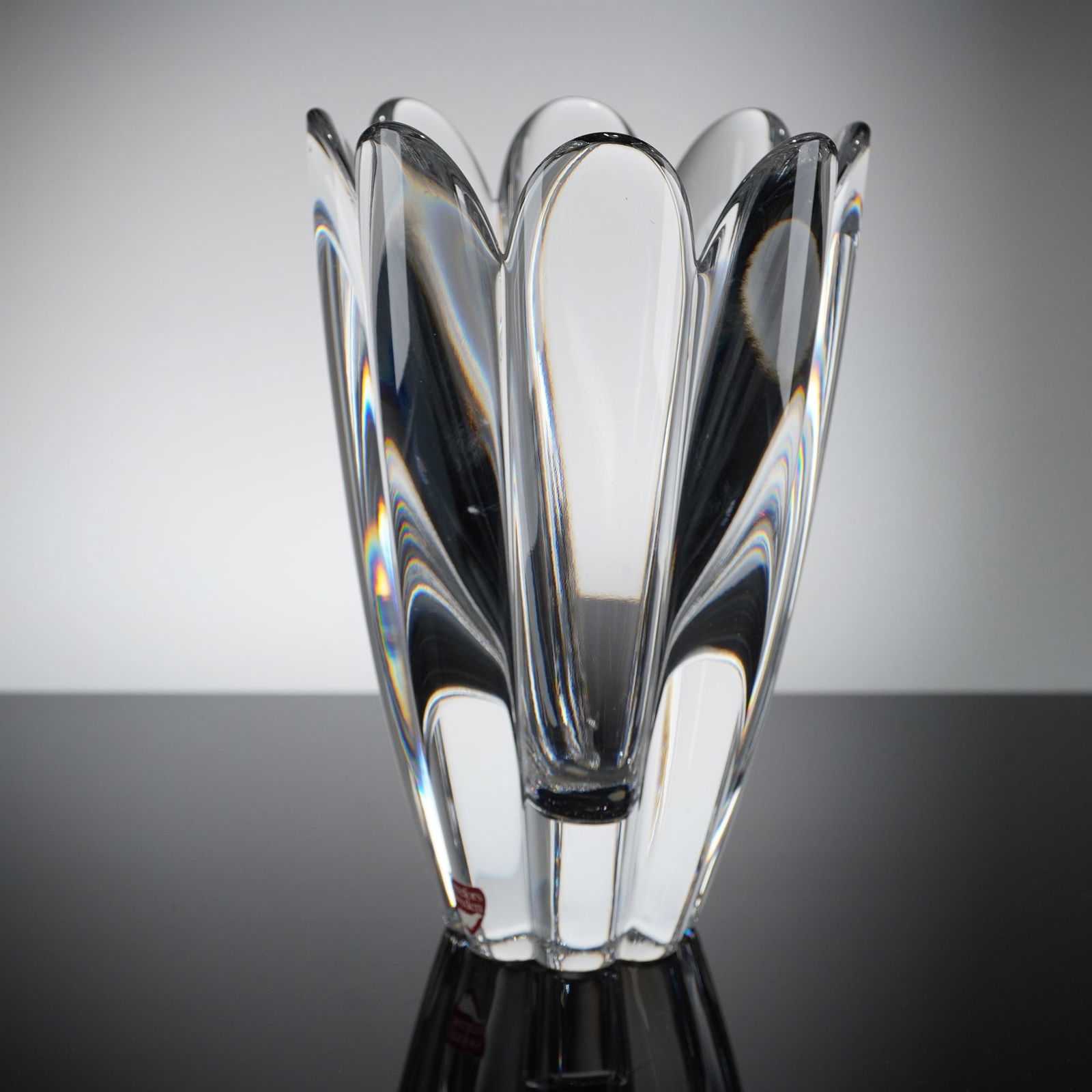 Orrefors Fleur Crystal Vase (1 of 5)