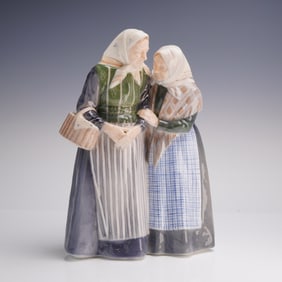 Royal Copenhagen Porcelain Sculpture, The Gossips