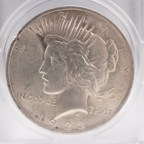 1922 Peace Dollar Silver Coin