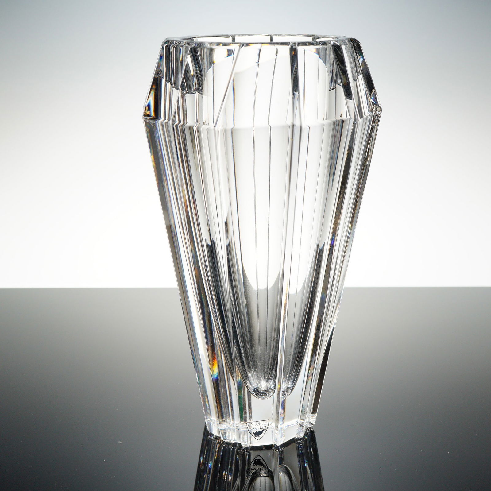 Orrefors Sigma Crystal Vase (1 of 4)
