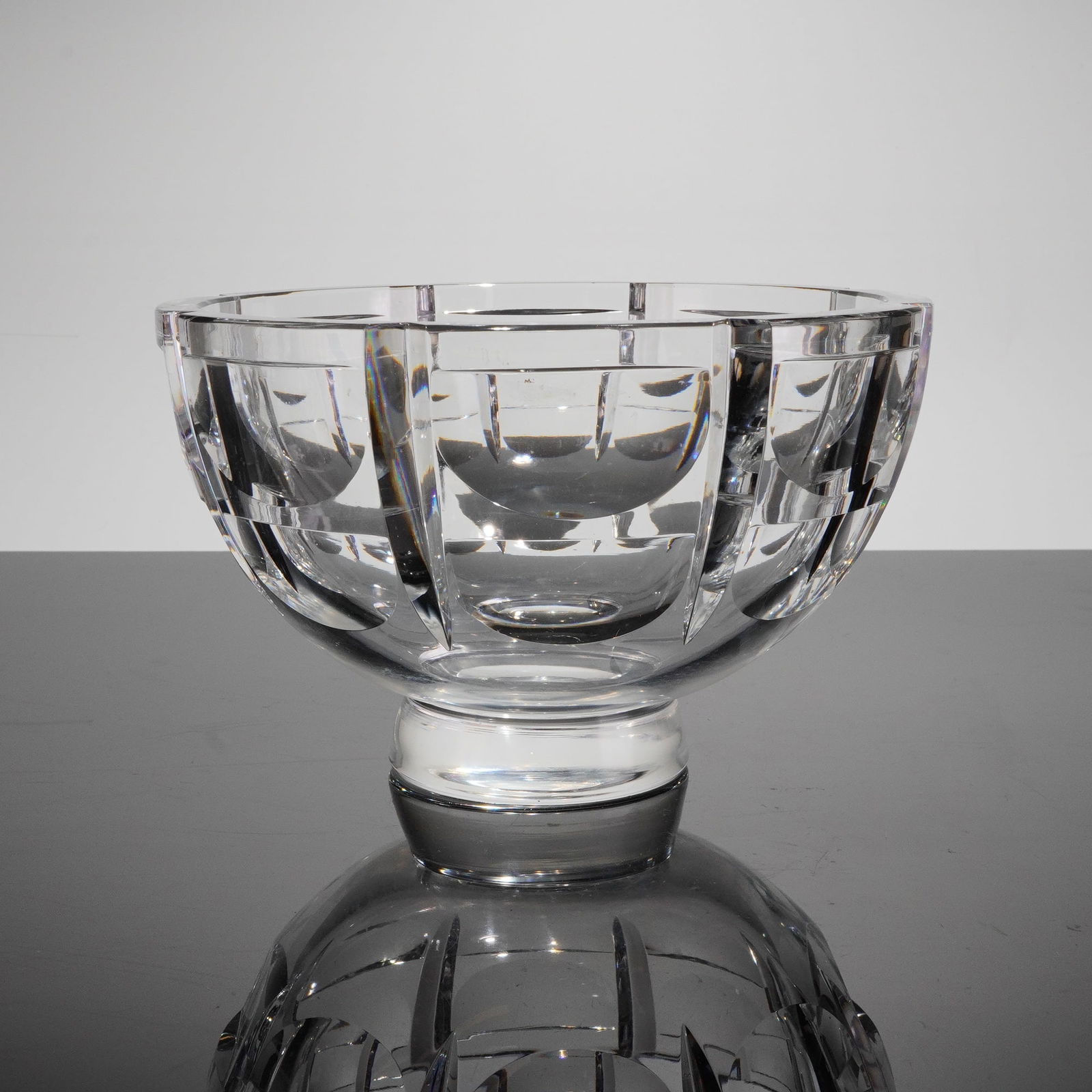 Orrefors Simon Gate Thousand Windows Cut Crystal Bowl (1 of 5)