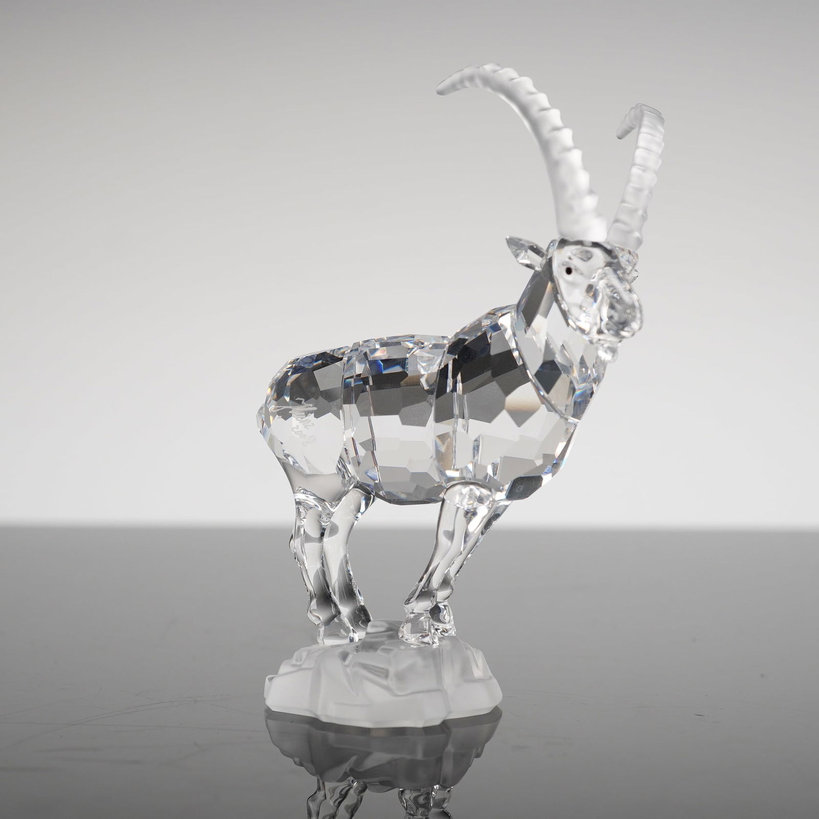 Signed Swarovski Crystal Ibex Endangered Species Figurine w/ Box (1 of 5)
