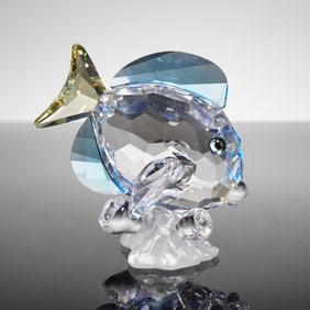 Swarovski Crystal Figurine, Blue Tang Fish