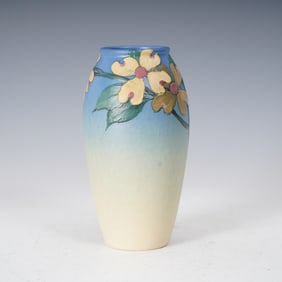 Weller Pottery Hudson Vase with Floral Decoration