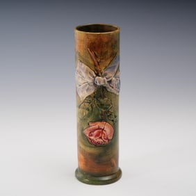 Weller Pottery Woodcraft Flemish Rose Vase