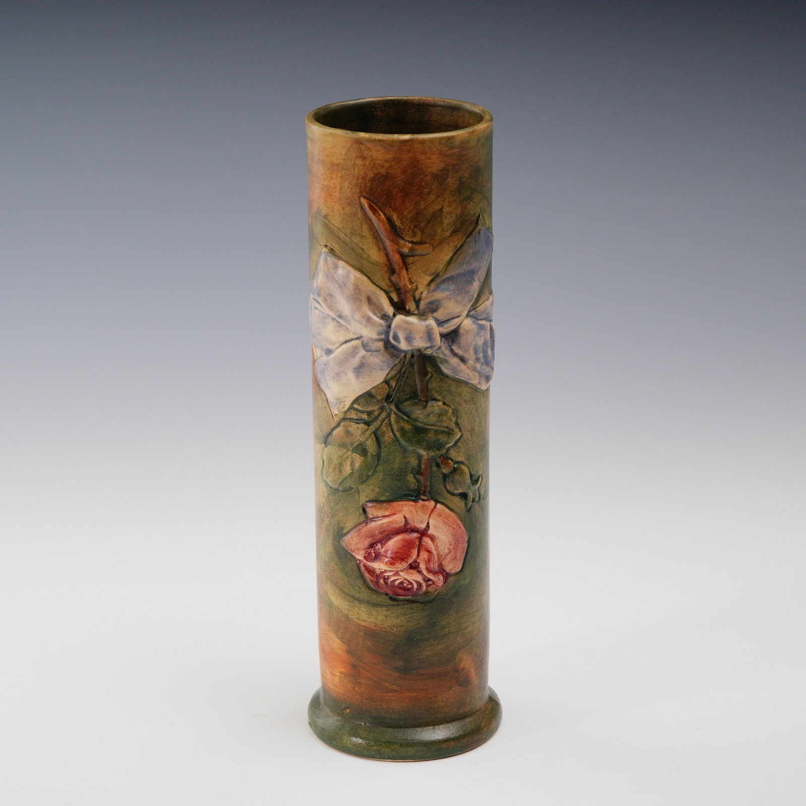 Weller Pottery Woodcraft Flemish Rose Vase (1 of 4)