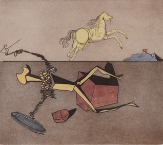 Salvador Dali (Spanish 1904-1989) Color Etching, Signed & Numbered