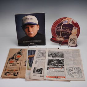 8pc Collection of Vintage Advertising & Magazine Memorabilia, 1940s