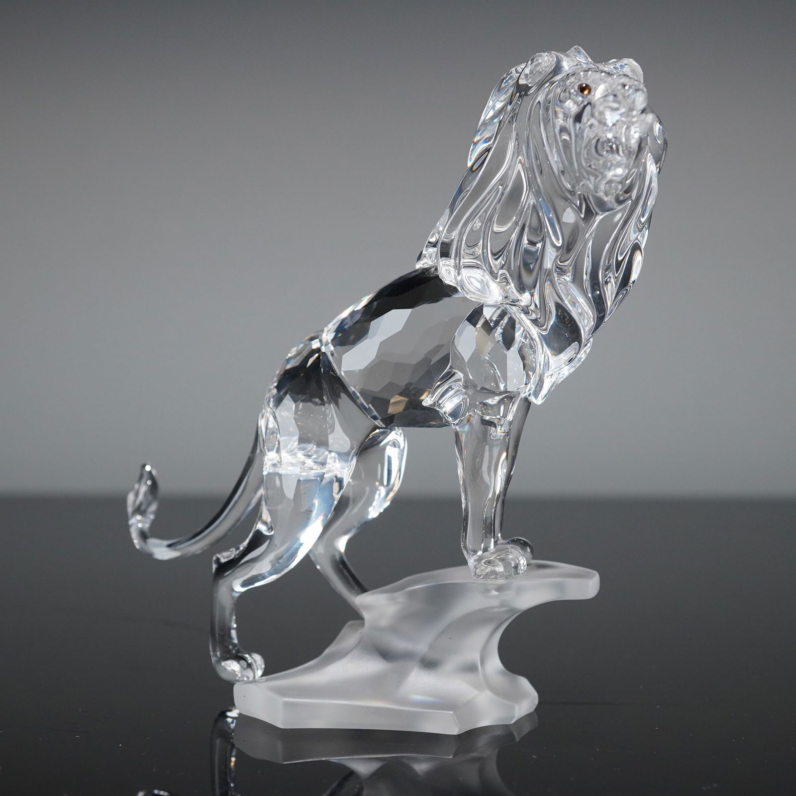 Swarovski Crystal Figurine Lion Standing on a Rock, Model 269377 (1 of 5)