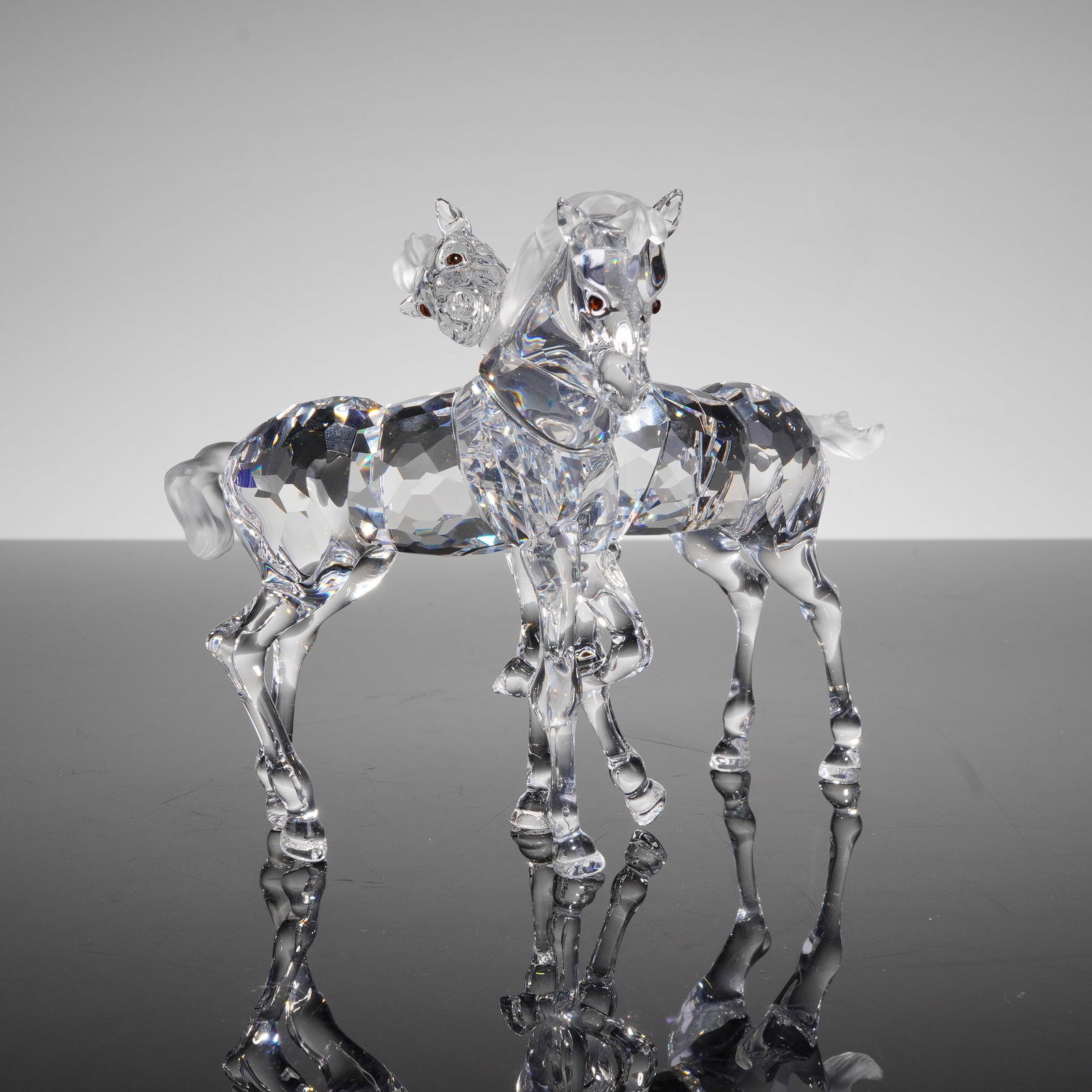Swarovski Crystal Figurine, Foals (1 of 5)