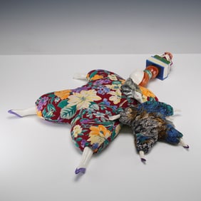 2pc Poupee Millet Artist Signed Ceramic Art Dolls