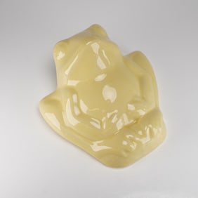 McCoy Pottery Yellow Frog Wall Pocket