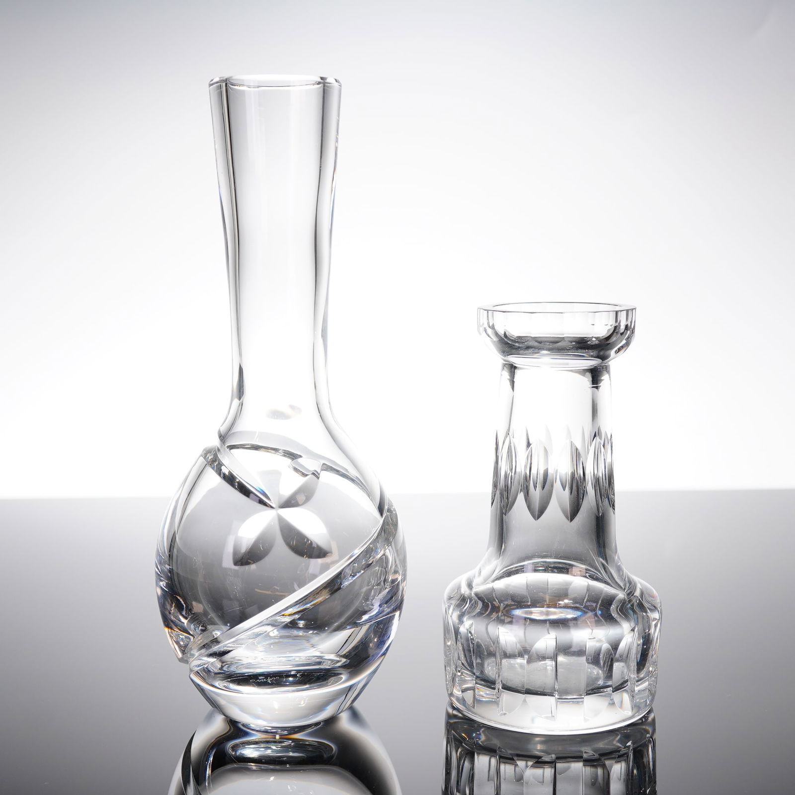 Two Orrefors Swedish Lead Crystal Vases (1 of 4)