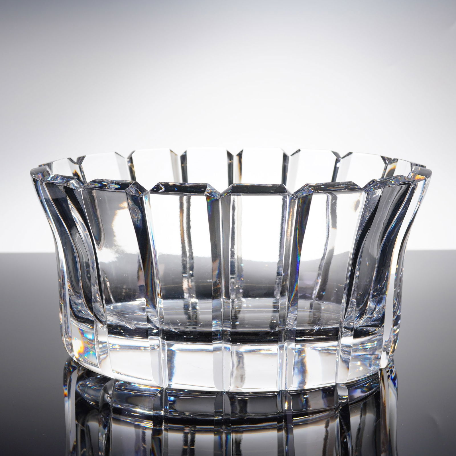 Orrefors Stenhammar Clear Cut Crystal Centerpiece Bowl (1 of 4)