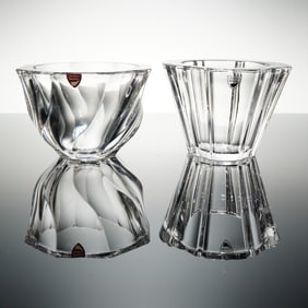 Two Orrefors Crystal Serving Bowls