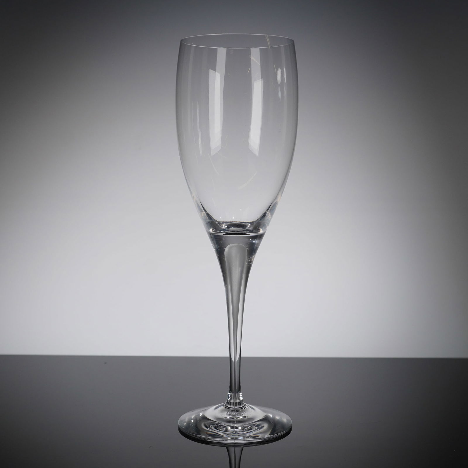 An Orrefors Intermezzo Satin Crystal Claret Wine Glass with Box (1 of 5)