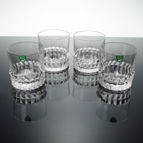 A Collection of Four Orrefors Crystal Whiskey Tumblers