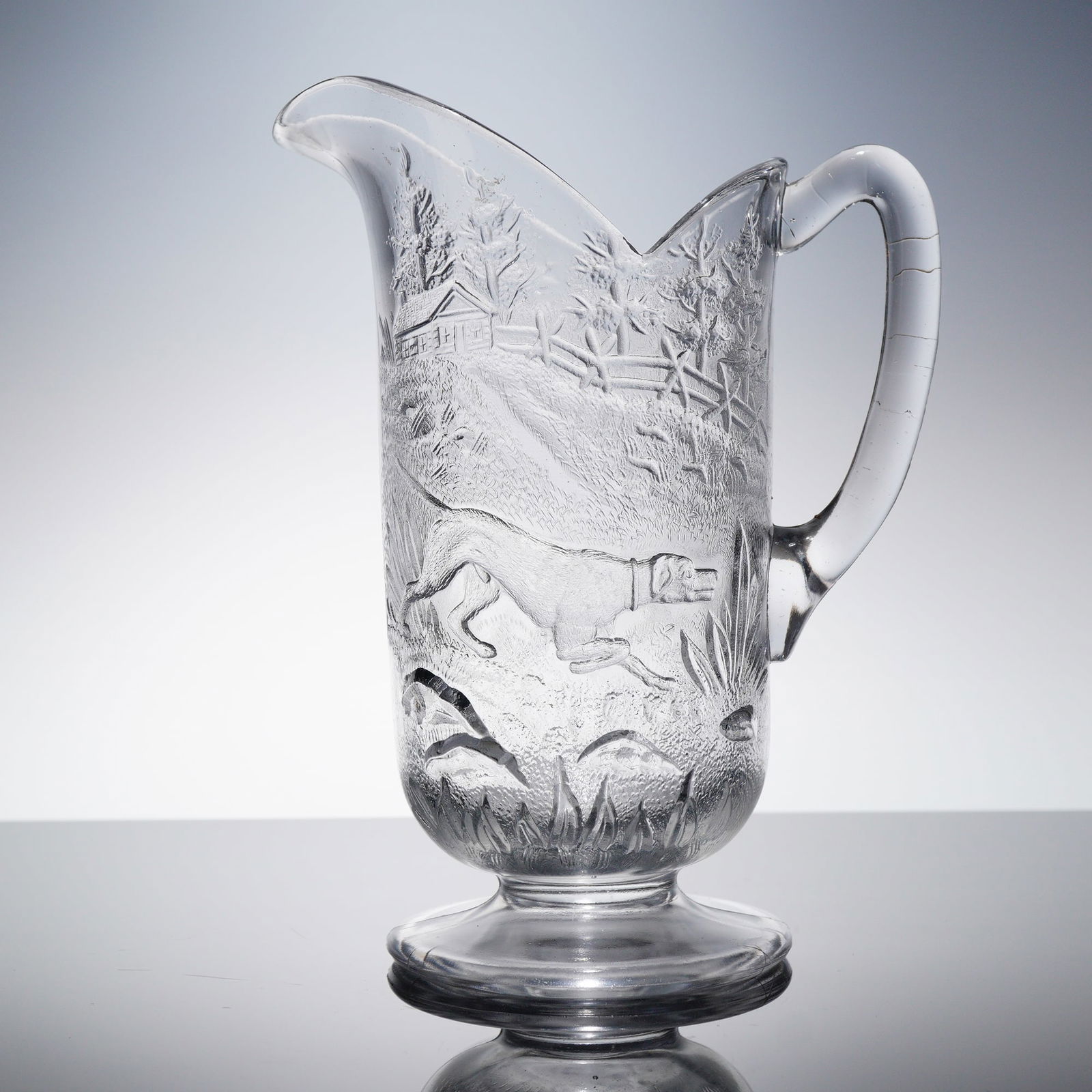 EAPG Hunter Dog Pattern Water Pitcher (1 of 3)