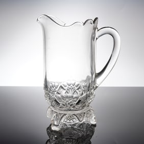 Early American Pressed Glass Pitcher