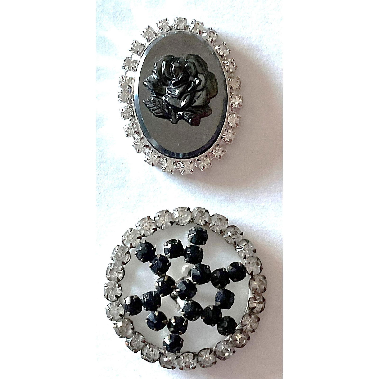 A small card of division one and three "Glitzy" buttons (1 of 4)