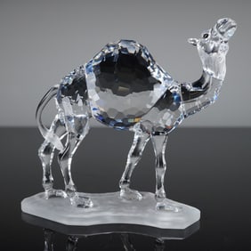 Swarovski Crystal Camel Figurine Signed By Heinz Tabertshofer, Model 247683