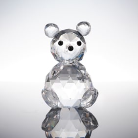 Swarovski Crystal Figurine, King Bear