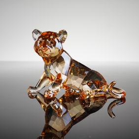 Swarovski SCS Sitting Tiger Cub Crystal Figurine Model 1016678
