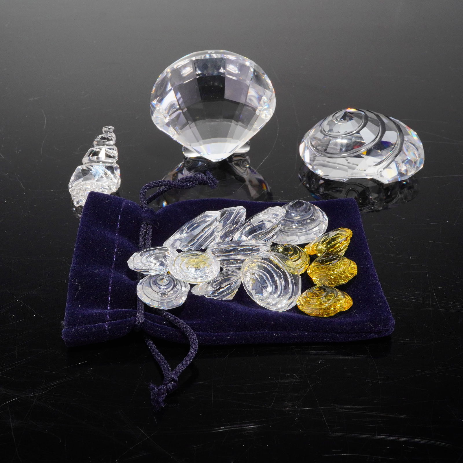 4pc Swarovski Crystal Shell Figurines (1 of 6)