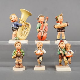 A Collection of 6 Goebel M.I. Hummel Musician Figurines