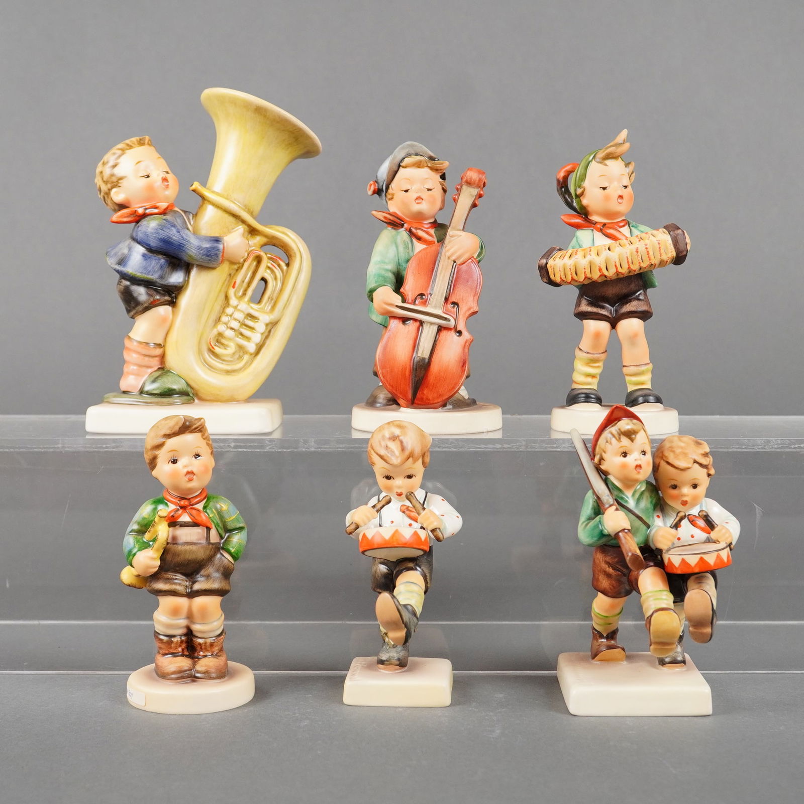 A Collection of 6 Goebel M.I. Hummel Musician Figurines (1 of 3)