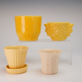 4 Mid-Century Ceramic Planters, incl. Shawnee & McCoy