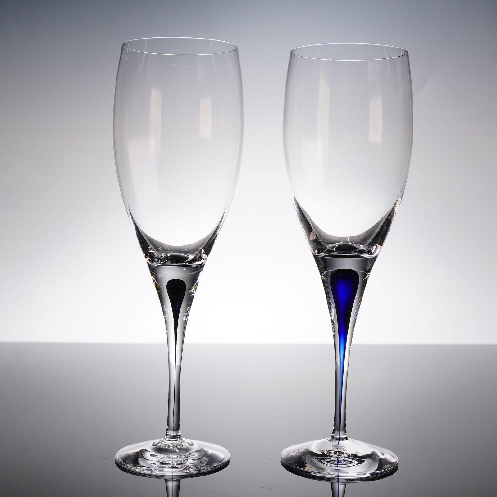 A Pair of Orrefors Intermezzo Wine Glasses (1 of 5)