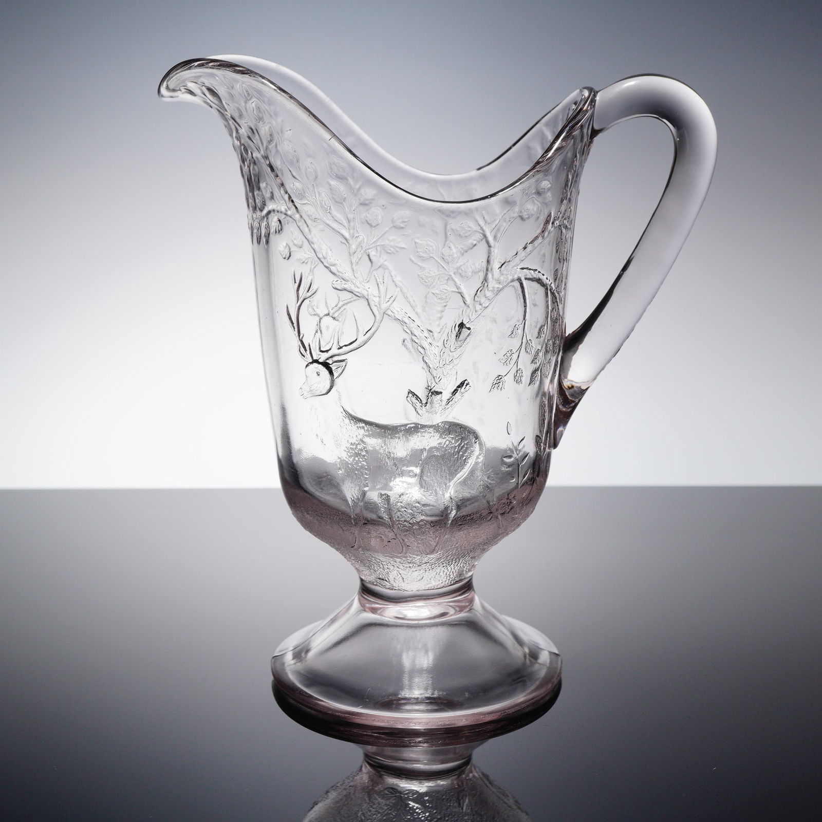 EAPG Deer and Oak Tree Pattern Water Pitcher (1 of 2)